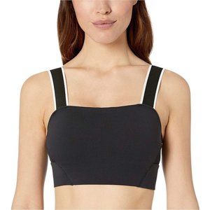 New Balance Sports Bra Size S/M Black White Studio Enlightened‎ Bandeau Crop Top